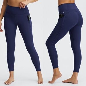 Oasis 7/8 high waisted pureluxe legging new with tags Abyss blue size large